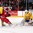 TORONTO, CANADA - JANUARY 4: Sweden's Linus Soderstrom #30 attempts to make the save on Russia's Alexander Dergachyov #25 while Jacob de la Rose #9 defends during semifinal action at the 2015 IIHF World Junior Championship. (Photo by Andre Ringuette/HHOF-IIHF Images)